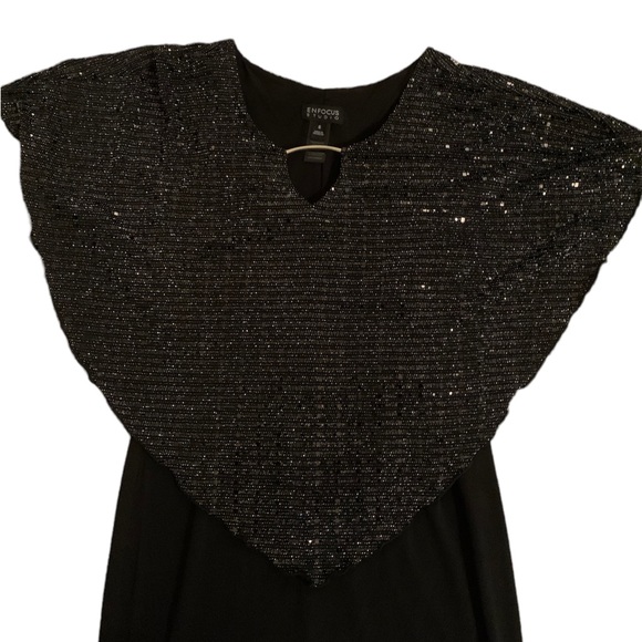 NWT Size 6 Enfocus Studio Black Dress - Picture 2 of 4